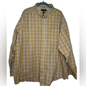 Men's Yellow Plaid Shirt